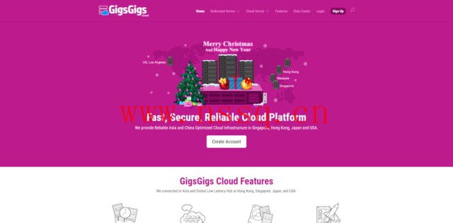 GigsGigsCloud:春节促销,全场VPS 8.5循环促销,可选美国cn2 gia/美国高防/10G cmi/日本软银等-南山主机测评