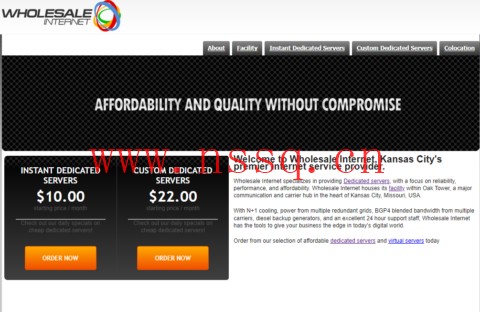 WholesaleInternet:堪萨斯独立服务器,I7-2600/16GB内存/1TB硬盘/不限流量/1Gbps端口,$20/月起-南山主机测评