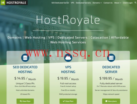 HostRoyale:西班牙独服,E3-1230/8GB内存/1TB硬盘/不限流量/1Gbps带宽,$150/月-南山主机测评