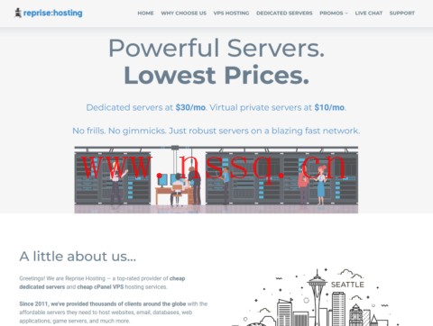 RepriseHosting:美国西雅图独服,L5640/16G内存/1TB HDD或240GB SSD/20TB流量/1Gbps带宽,$27.97/月起,免费双倍内存,免费升级带宽-南山主机测评