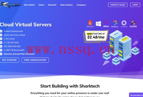 Sharktech:1Gbps不限流量高防服务器$79/月起,10Gbps不限流量$349/月起,可选洛杉矶/拉斯维加斯/丹佛等5个机房-南山主机测评