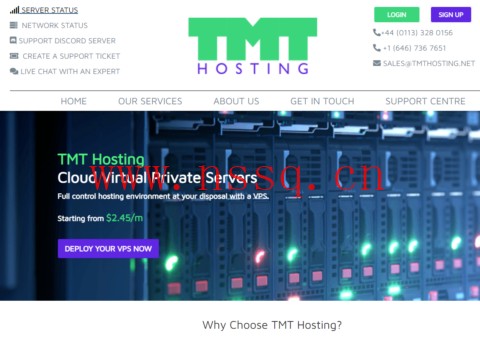 #夏季特卖#TMTHosting:全场vps,年付6折/月付6.5折,$3.2/月起,高防独服$66/月,-南山主机测评