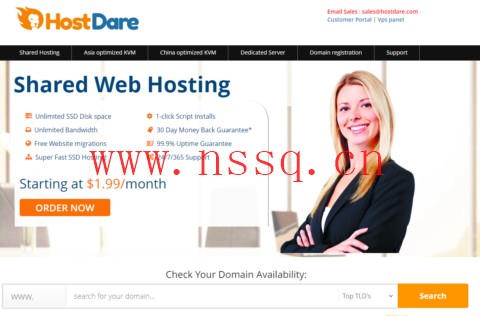 HostDare:洛杉矶VPS低至$10.4/年起,洛杉矶CN2 GIA线路$24/年起,日本软银$18.3/半年起-南山主机测评