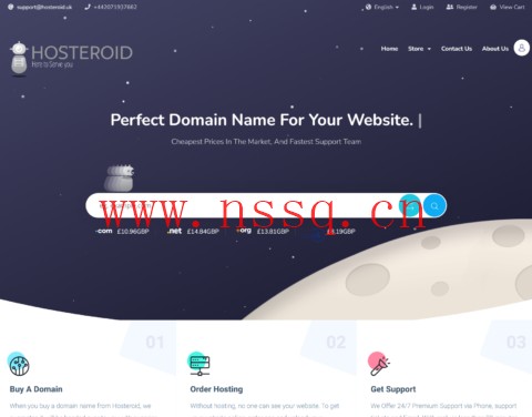 HOSTEROID:便宜vps,1核/512MB/10GB/324GB/1Gbps,€2.1/月起,可选维也纳/新泽西/伦敦机房-南山主机测评