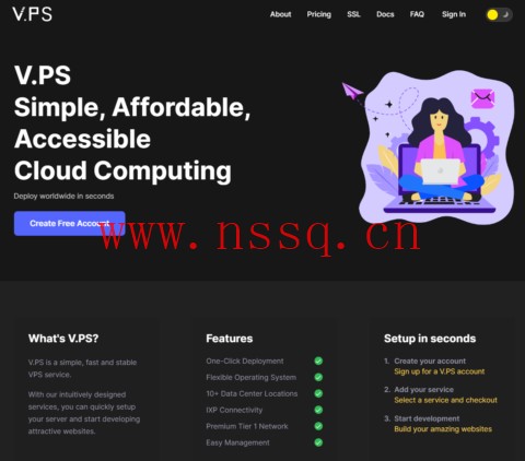 V.PS:荷兰阿姆斯特丹机房,存储型vps,1核/2GB内存/500GB/10TB流量/1Gbps带宽,€48/年,月付€5.95,可免€10安装费-南山主机测评