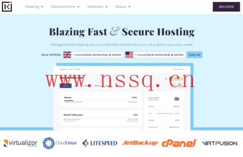 Kuroit:高性能NVMe VPS服务器,1核/2G内存/15GB NVMe/1TB流量/1Gbps带宽,£5.00/月起,可选英国/美国/新加坡机房-南山主机测评