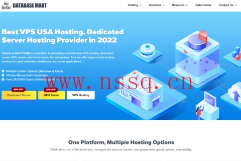 #万圣节优惠#Database Mart:独立服务器/GPU服务器/VPS,全场直降, $1.99/月起-南山主机测评