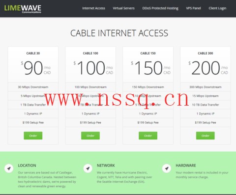 Limewave:美国vps,西雅图机房,1核@独享/2GB内存/25GB SSD硬盘/2TB流量/1Gbps带宽,$5.6/月起-南山主机测评
