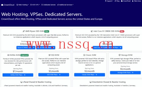 CrownCloud:美国(洛杉矶/迈阿密/亚特兰大机房)/荷兰VPS,月付5美元起,支持windows系统-南山主机测评