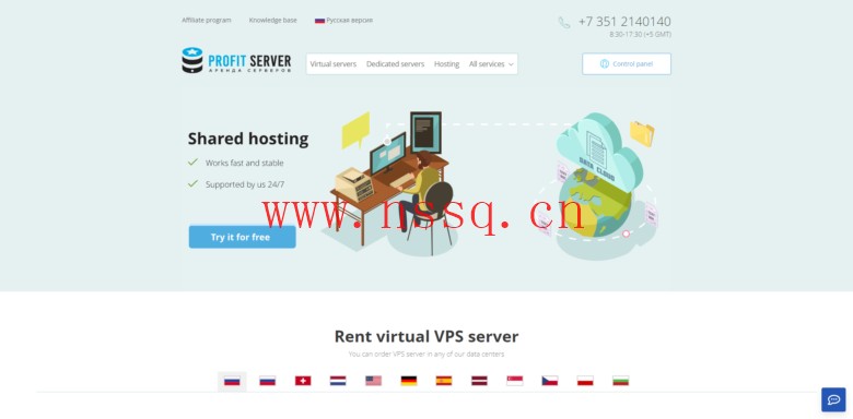 ProfitServer:$2.88/月/1GB内存/10GB SSD空间/不限流量/100Mbps端口/KVM/新加坡-南山主机测评