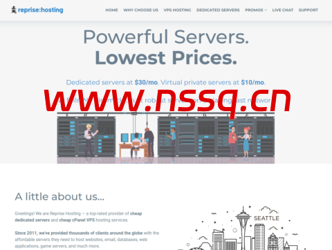 #黑五#RepriseHosting:西雅图存储服务器,8~12TB硬盘,50TB月流量,$28/月起-南山主机测评