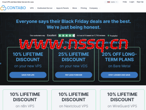 #黑五狂欢#Contabo:VPS立减25%,独立服务器年付立减 20%,可选日本/新加坡/美国/德国/英国/澳大利亚等9个机房-南山主机测评