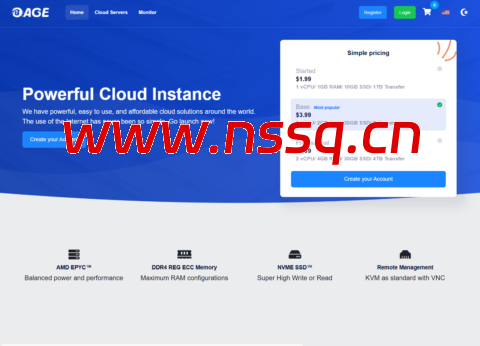 #黑五#BageVM:全场VPS,月付8折年付7折,$2/月起,可选香港/日本/新加坡/德国/英国/洛杉矶机房-南山主机测评