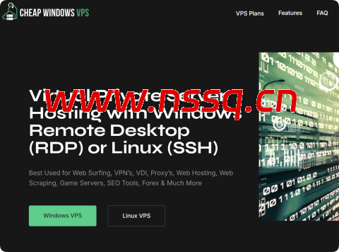 #补货#VPSHostingService:Windows VPS,3核/8GB/75GB NVME/不限流量/1Gbps带宽,$88/年,多机房可选-南山主机测评