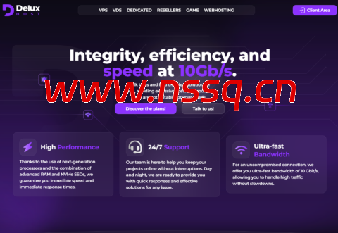 DeluxHost： 荷兰 VPS，AMD EPYC 7551P @1核/1GB/20GBNVMe/不限流量/1Gbps-10Gbps带宽，€9/年起-南山主机测评