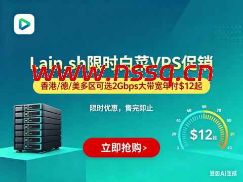Lain.sh 限时白菜 VPS 促销：香港 / 德 / 美多区可选 2Gbps 大带宽年付 $12 起-南山主机测评