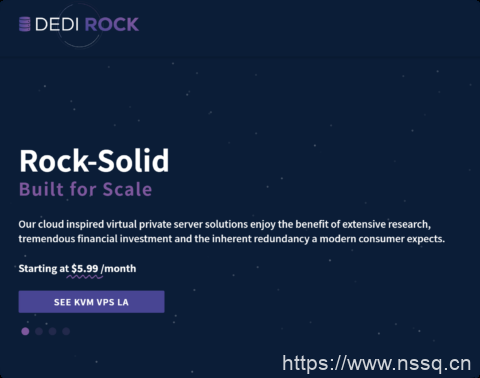 DediRock:美国 VPS 洛杉矶纽约双节点 低价年付 6.59 美元 大硬盘 VPS11.68 美元起-南山主机测评