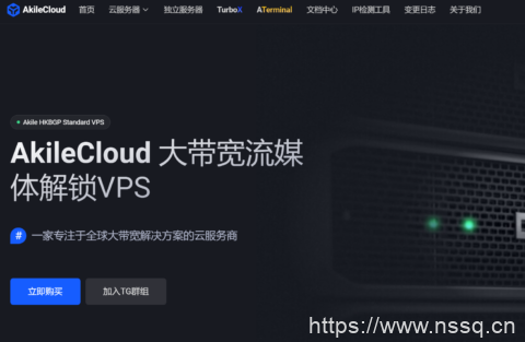 Akilecloud 香港三网优化 VPS：原生 IP / 1GB 内存 / 500GB 流量，月付 59.99 元起-南山主机测评