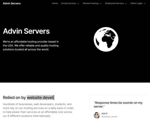 Advin Servers 堪萨斯 KVM VPS 优惠：8核16G内存/128GB NVMe/32TB流量/10Gbps端口，月付 $8 起-南山主机测评