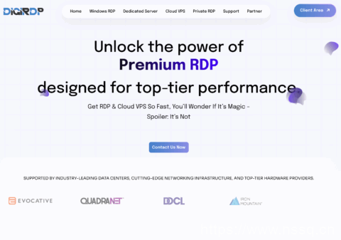 DigiRDP 洛杉矶高配 VPS:3核6G/80GB SSD/1Gbps@10TB,月付 $4.49 起-南山主机测评