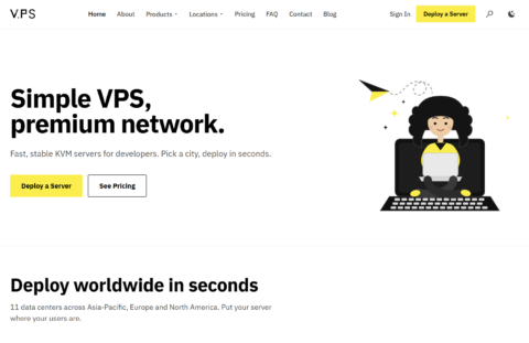 v.ps 香港 VPS 优惠:Equinix HK2 机房 1Gbps 国际线路,月付 €6.95 起-南山主机测评